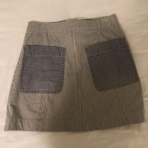 Striped Mini skirt with pockets on the front!